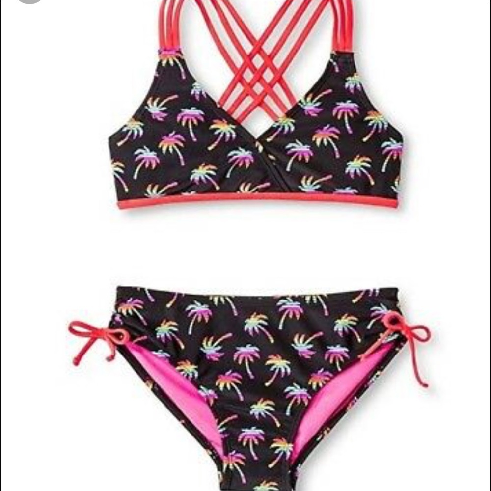 CIRCO BIKINI RAINBOW palm tree TOP & BOTTOMS